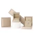Import Luxury design wedding jewelry ring package box brushed leather jewelry storage gift box from China