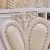 Import Luxury White Lacquer Silver Gold Stroke Antique French Provincial Dining Room Furniture Marble Wooden Top Table and Chairs Set from China