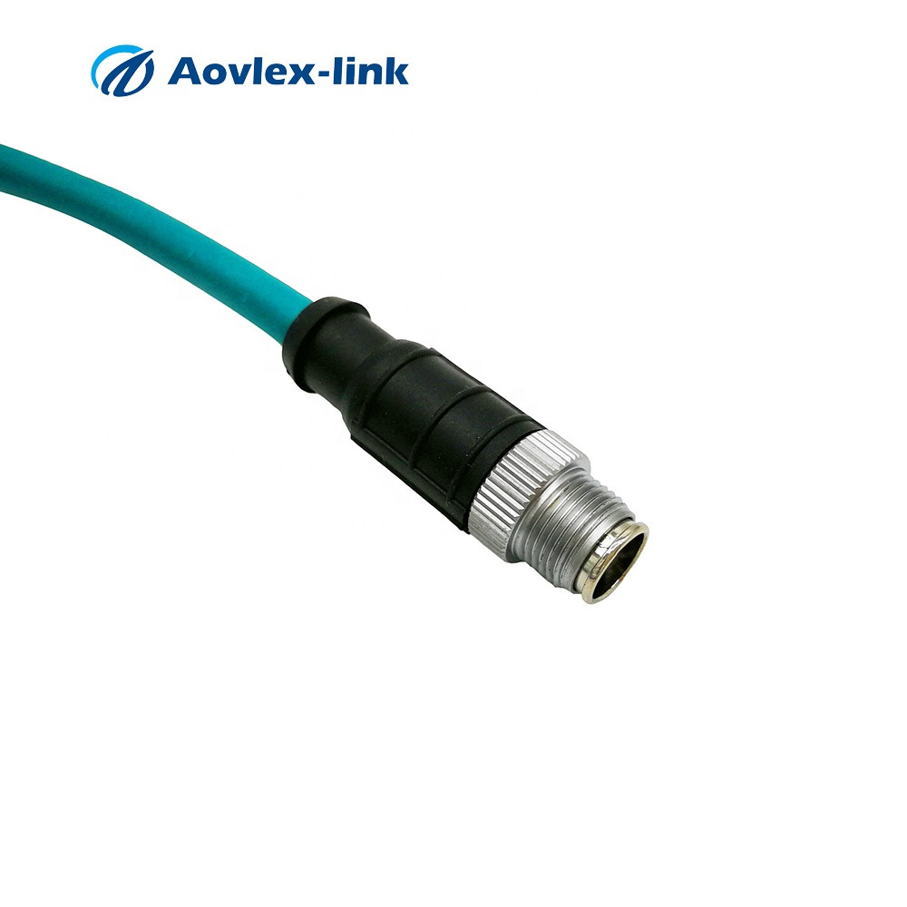 Buy M12 To Rj45 Ethernet Cable M12 Connector X-code 8pin To Rj45 Cat5e ...