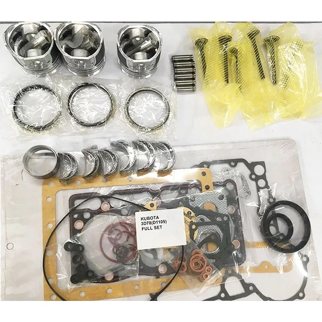 Machinery Diesel Engine Parts D1105 Rebuild Kits For Kubota