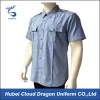 Male poplin short sleeve work shirt tailor security guard uniforms