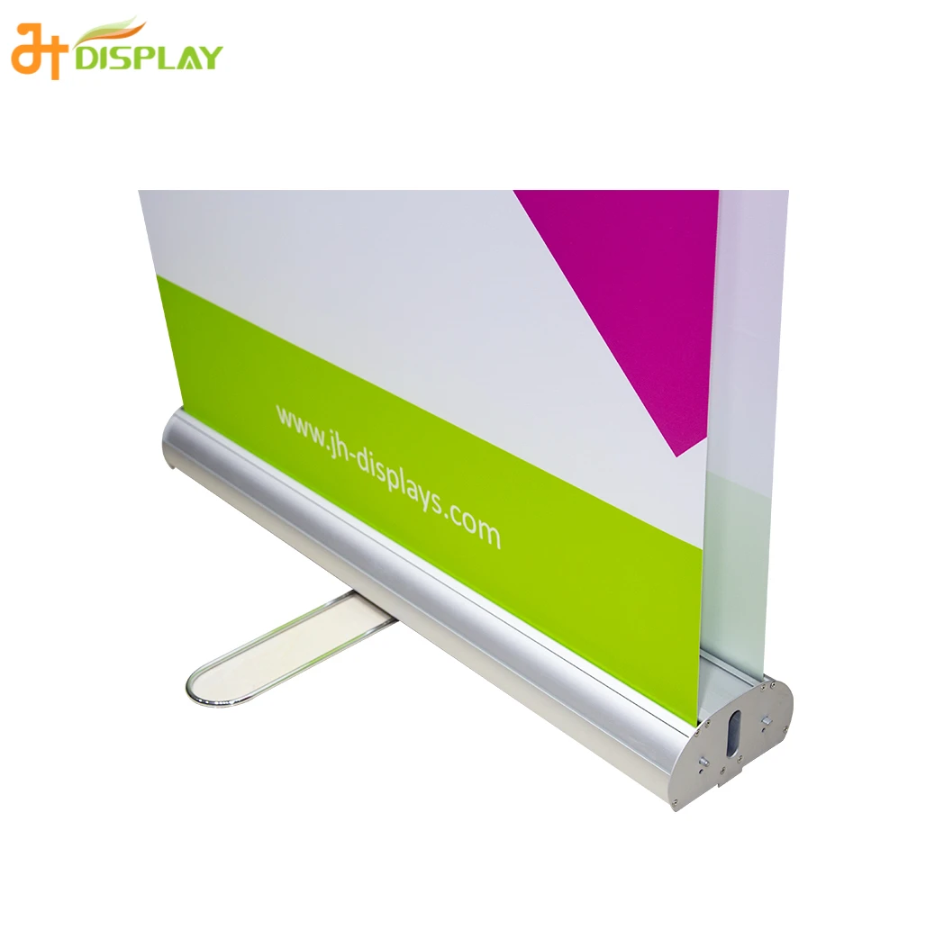 Manufacture 80*200 Size Custom  Retractable Aluminium Roll Up Banner Stand Display