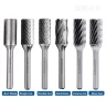 Manufacturer 6.35mm 6mm 1/4" Shank Solid Rotary Drill Tungsten Carbide Rotary Burrs Set Cutting Rotating File Burs Carbide Burr