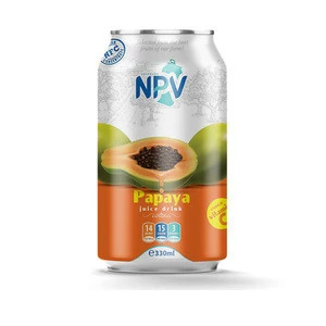 Manufacturer OEM Beverage Free Sample 330ml Canned Hot Product  PAPAYA JUICE DRINK