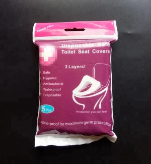 Manufacturer supplier 3 layers waterproof feature paper toilet seat cover