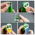 Manufacturer wholesale custom cheap sublimation blank metal bottle opener keychain logo keychain beer bottle opener