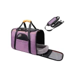 Manufacturer Wholesale Portable Travel Pet Carrier Bag Soft Sided removable washable mat Pet Dog Carrier
