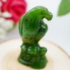 Manufacturers supply natural Hetian jade white head carving crafts
