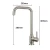 Manufacturers SUS304 stainless steel kitchen faucet super water saving 360 rotate kitchen tap
