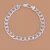 Import Manufacturers wholesale supply, foreign trade silver, fashion elegant 8 mm flat side bracelet YSS1394 from China