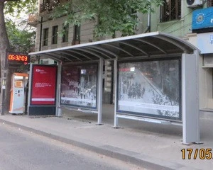 Mega Big Bus Shelter with Advertising MUPI Lightbox