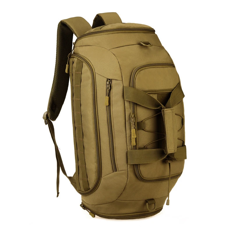 Men Sports Gym Backpack Military Molle Luggage Suitcase Outdoor Travel Camping Tactical Duffle Bag with Removable Shoulder Strap