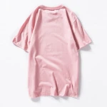 Mens round neck pink tee
