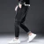Import Mens slim narrow jeans high street cargo pants fashion drawstring adjustable pencil smoking pants adult casual jeans overalls from China