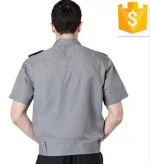 mens workwear security guards uniform shirt short sleeves custom design and logo