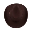 Men&#x27;s Foldable 100% Wool Felt Crushable Cowboy Hat