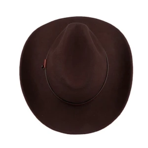 Men&#x27;s Foldable 100% Wool Felt Crushable Cowboy Hat