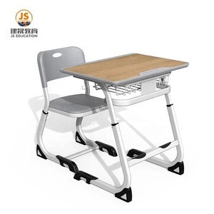 Metal colorful high quality  Mdf classroom furniture student desks chairs