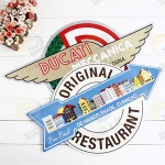 Metal craft folk art signs wholesale wall hanging decorative antique sign,embossed custom vintage tin sign