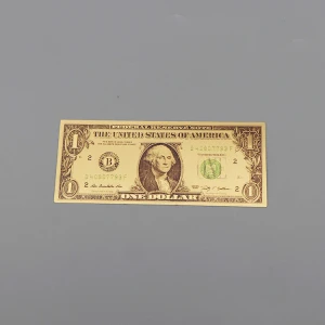 Metal crafts paper money 24K gold Banknote America 1 2 5 50 100 US Dollar Bill