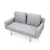 Import Metal Legs Modern Design Living Room Sofa Furniture 2 Seater Loveseat Sofa from China