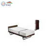 Metal Single Extra Folding Rollaway Hotel Guest Bed With Mattress
