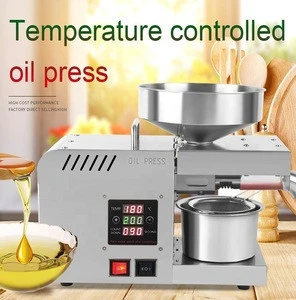 Mini Electric Cold Oil Press Machine Pressure Grapes Cocoa Beans Household For Appliances Extraction Peanut Production Press Oil