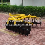 Mini farm tractor mounted 3 point hitch full-suspending light duty disc harrow