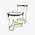 Import Modern Accent Table Mirrored Acrylic Console table Metal Acrylic legs Side Table Living room from China