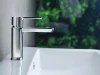 Modern Chrome Single-Handle Bathroom Faucet with Drain Assembly