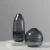 Import Modern fashion luxury crystal light black glass vase for flower arrangement from China