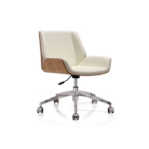 Modern Home Office Furniture Chair Short Back Adjustable Executive Leather Swivel Office Chair