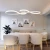 Import Modern LED Chandeliers Musical Note Pendant Light for Livingroom from China