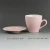 Import Modern matte ceramic drinkware pink porcelain tea cup and saucer sets from China
