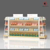 Mother and babyproduct wood display shelves for store retail supermarket display stands