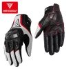 Motowolf Breathable Motorbike Leather Glove Motorcycle Bike Riding Gloves Touch Screen Full Men
