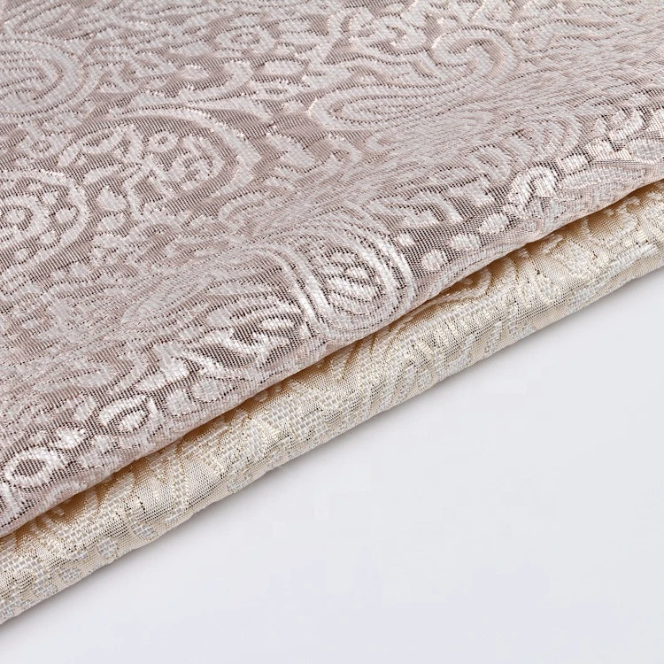 Mulinsen Textile woven polyester metallic brocade jacquard lurex fabric for north africa