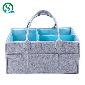 Multi-functional felt baby diaper Caddy Newborn Nappy Changing diapers bag