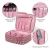 Import Multifunction Portable Leopard Zipper Makeup Organizer Pink Cosmetic Bags for Travel from China