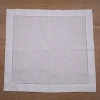 N002-20   White  55% Linen 45% Cotton Ladder Hemstitch Table Napkins  Hem Stitch  Cloth Linen Napkins