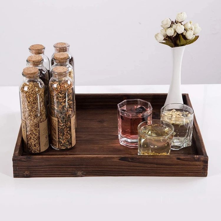 Natural Bamboo Dry Fruit Storage Platter Wholesale Flower Tea Display Board Breakfast Serving Tray