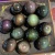 Import Natural Semi-Precious Stone Carving Crafts Rainbow Obsidian 4cm 7cm Ball for Decoration Healing Feng Shui Energy from China