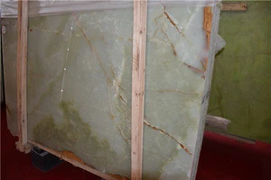 Natural stone polished green marble onyx green pakistan