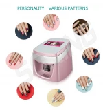 new 3D digital printing nail printer machine best home/salon portable nail art printer