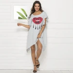 New Arrivals Women Clothing Fashion Printed Casual Dres