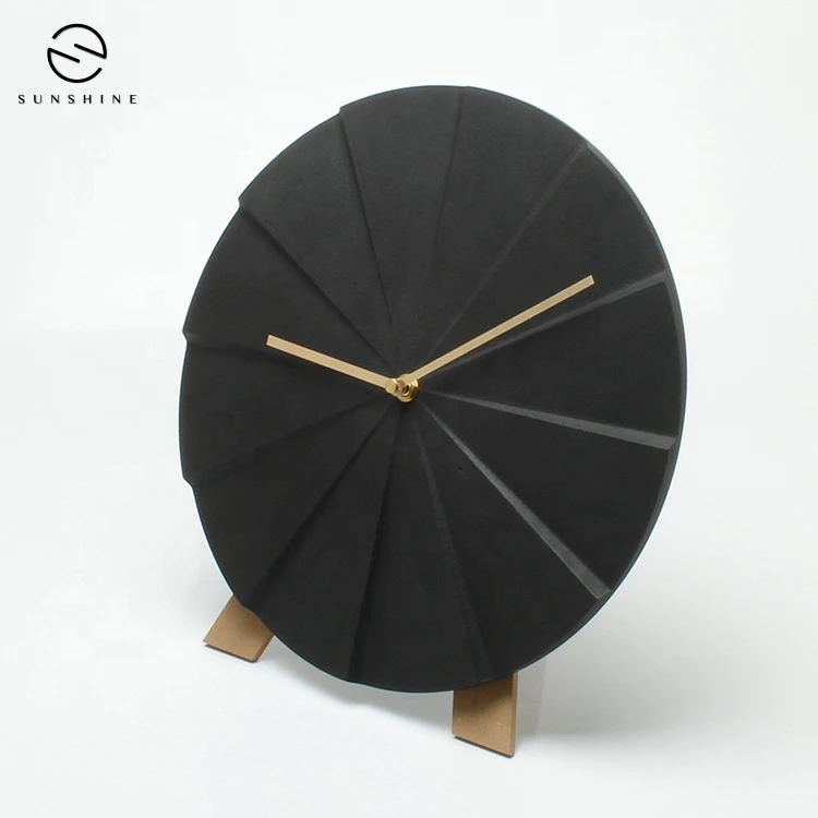 New Design Decoration Natural Marble Stone Living Room Noiseless  Wall Clock