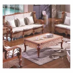 New design outdoor furniture high quality garden wicker rattan cane table chairs set