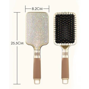 New Design Silicone Handle Massage Scalp Elastic Airbag Diamond-set Hairdressing Comb