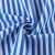 Import new design yarn dye blue stripe 100% cotton shirt fabric from China