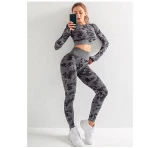 New fitness yoga wear autumn yoga wear long sleeve yoga and fitness wear ladies pants